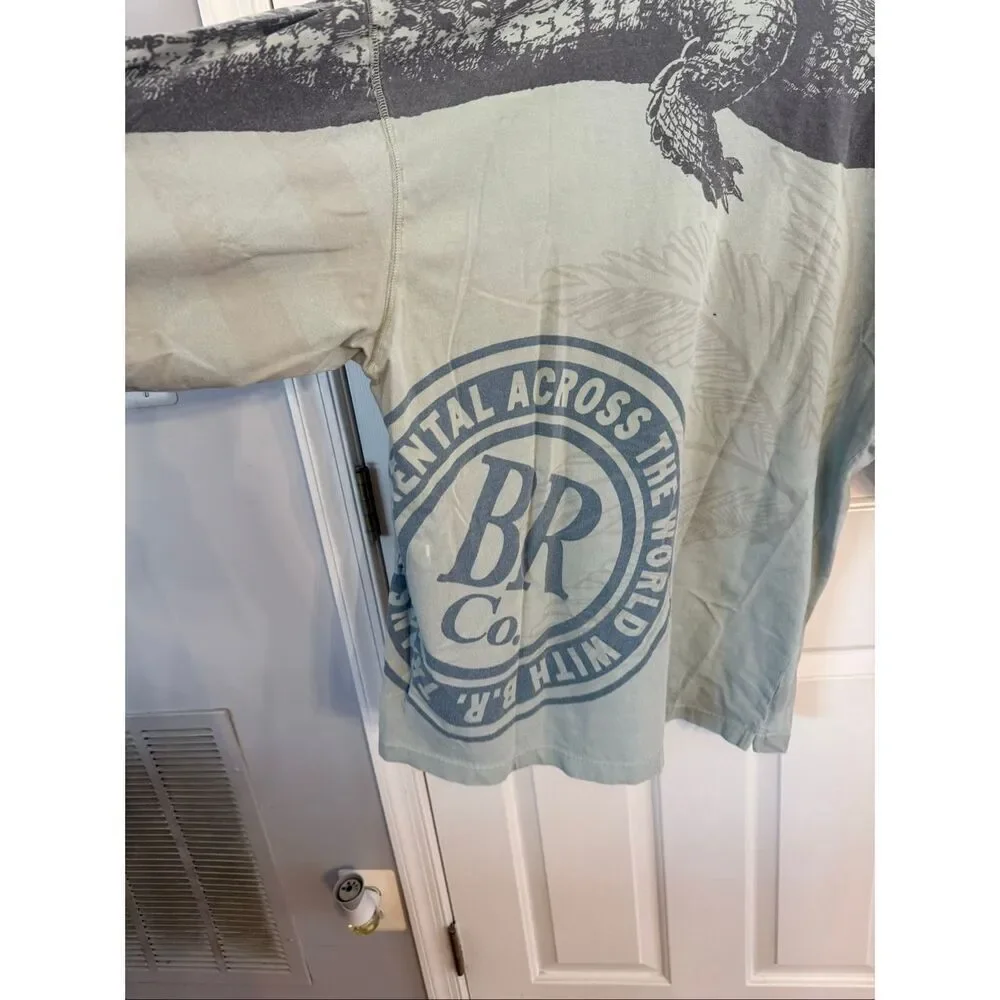 Vintage Banana Republic Long Board Key Alligator Long Sleeve T-Shirt sz L It’s C